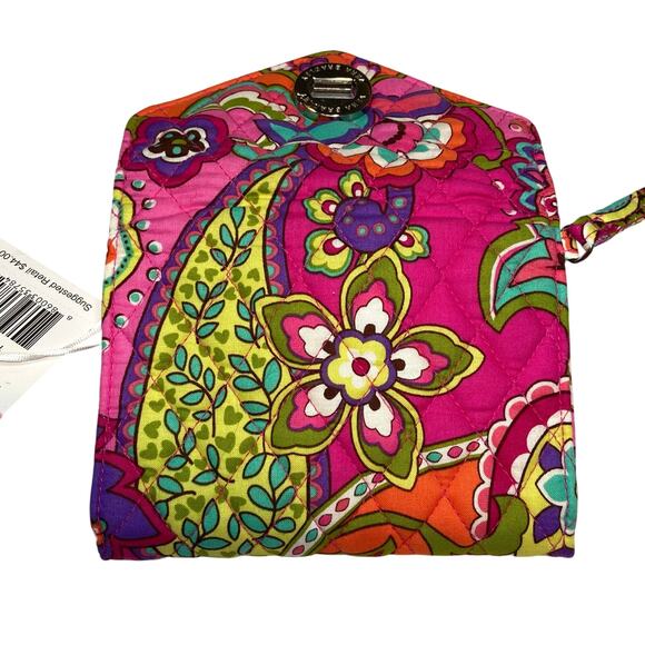 Vera Bradley Pink Swirls Your Turn Lock Smartphone Wristlet Wallet 14990-179 NWT - Picture 4 of 16